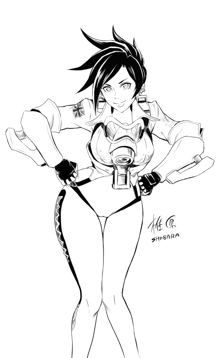 1girl, artist_name, bangs, bodysuit, bomber_jacket, breasts, closed_mouth, cowboy_shot