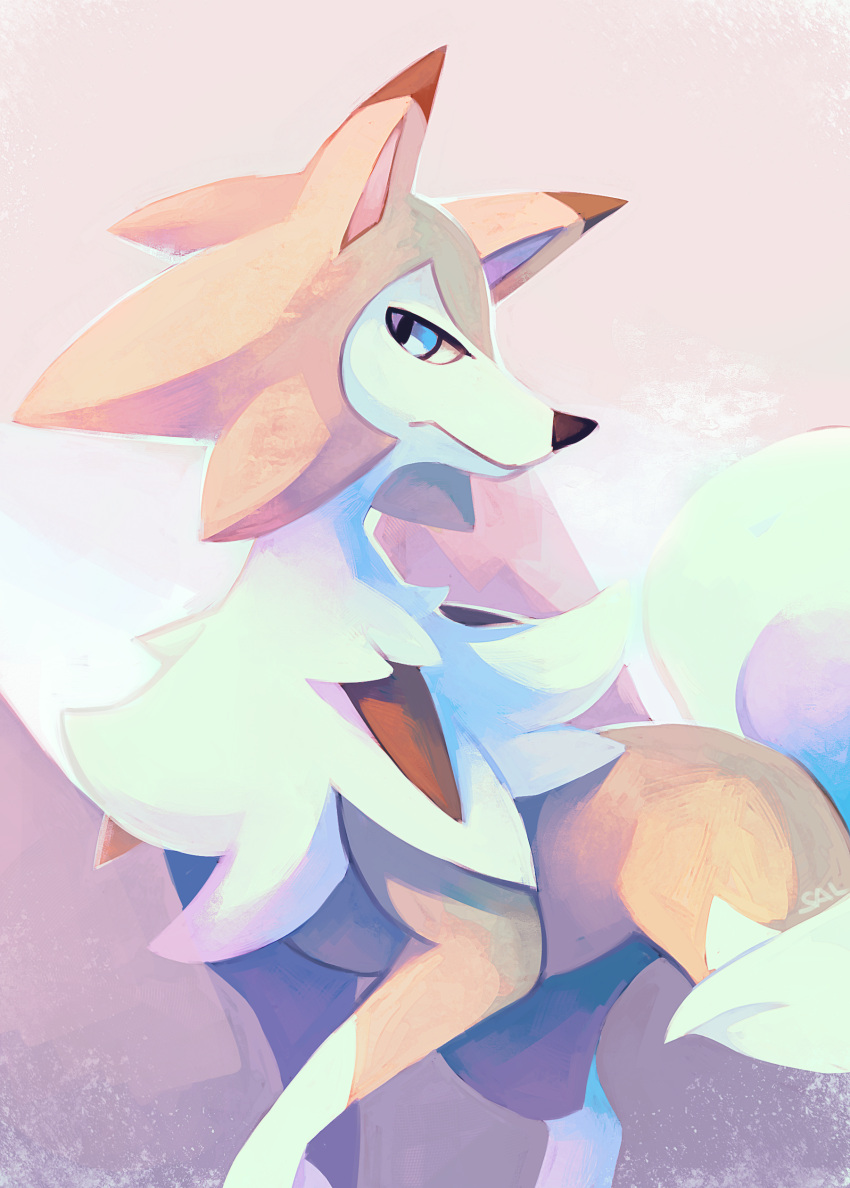 absurdres, blue_eyes, highres, looking_at_viewer, lugarugan, no_humans, pokemon, pokemon_(creature)