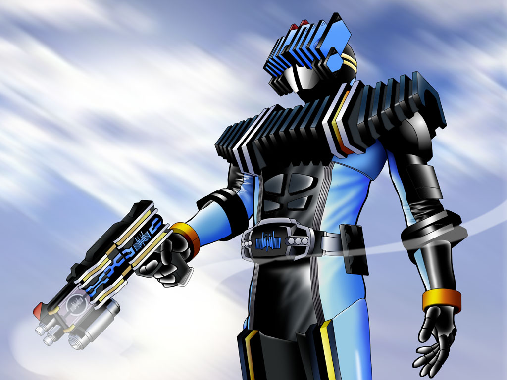1boy, bad_id, bad_pixiv_id, belt, gun, kamen_rider, kamen_rider_dcd, kamen_rider_diend