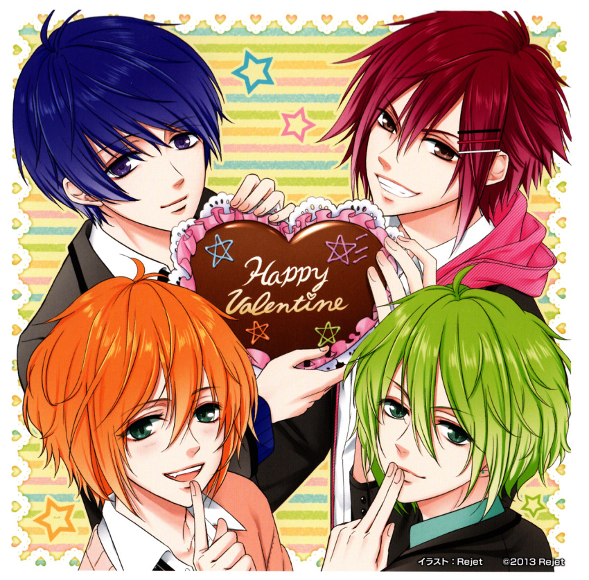 aiba_rui, green_eyes, green_hair, kirihara_atom, kirishima_sou, marginal_#4, nomura_l, nomura_r