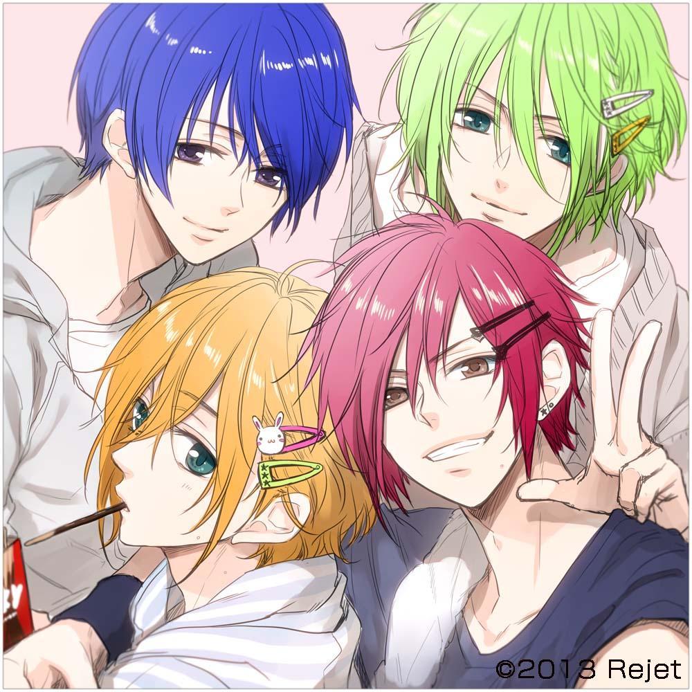 aiba_rui, green_eyes, green_hair, kirihara_atom, kirishima_sou, marginal_#4, nomura_l, nomura_r