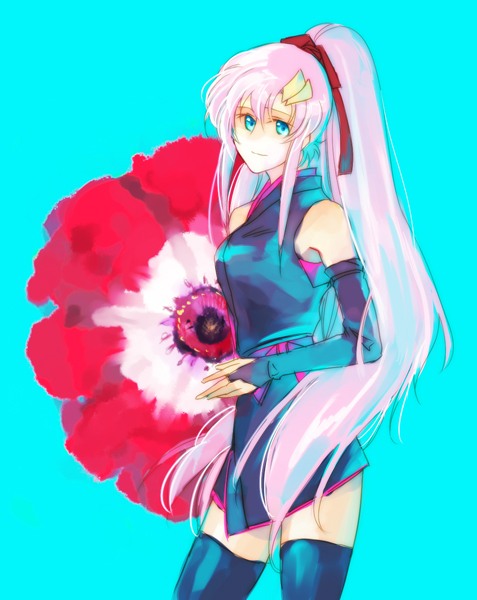 gundam_seed, gundam_seed_destiny, lacus_clyne, long_hair, mameezu, pink_hair, thighhighs