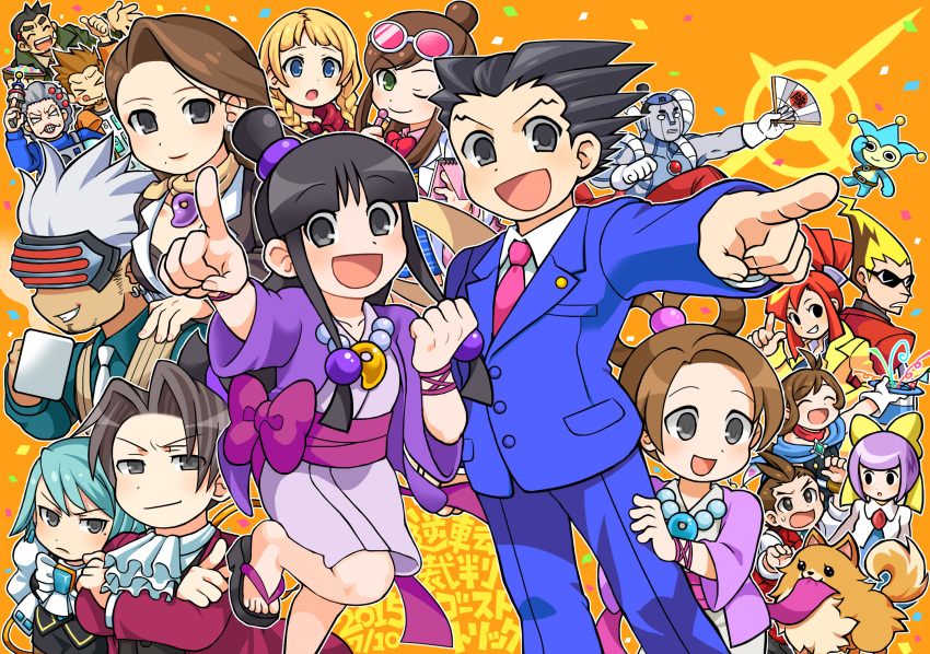 >_<, 2015, 6+boys, 6+girls, :o, ahoge, ayasato_chihiro, ayasato_harumi