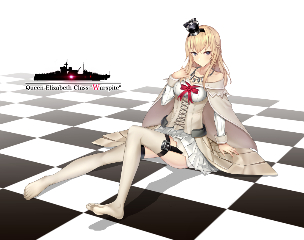 1girl, blonde_hair, blue_eyes, braid, checkered, checkered_floor, crown, dress