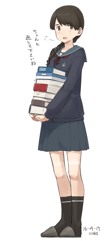 1girl, 2016, :o, accessory_tan, alternate_costume, artist_name, black_legwear, blouse