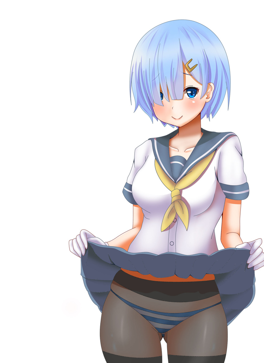 1girl, blue_eyes, blue_hair, cosplay, hamakaze_(kantai_collection), hamakaze_(kantai_collection)_(cosplay), highres, kai187