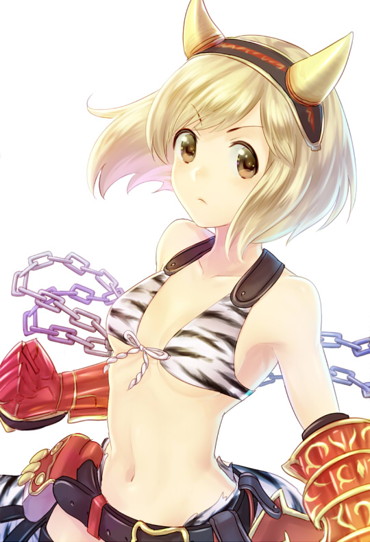 >:(, 1girl, bangs, bare_shoulders, belt, bikini, blonde_hair, breasts