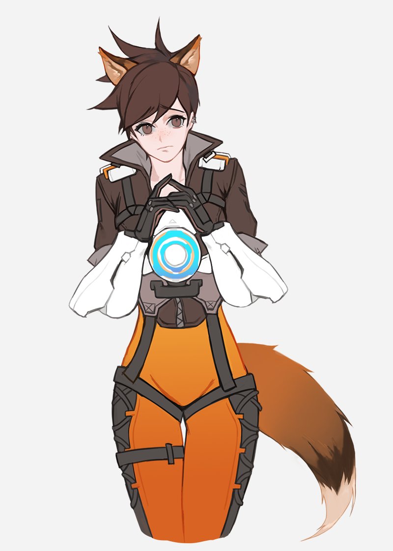 1girl, animal_ears, bangs, black_gloves, bodysuit, bomber_jacket, breasts, brown_eyes