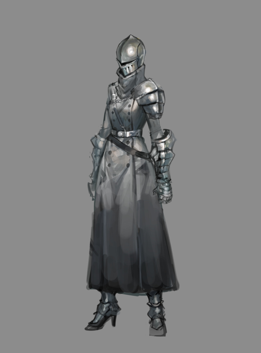 1girl, armor, azuki_(azuki-taste), belt, full_armor, gauntlets, greaves, helmet