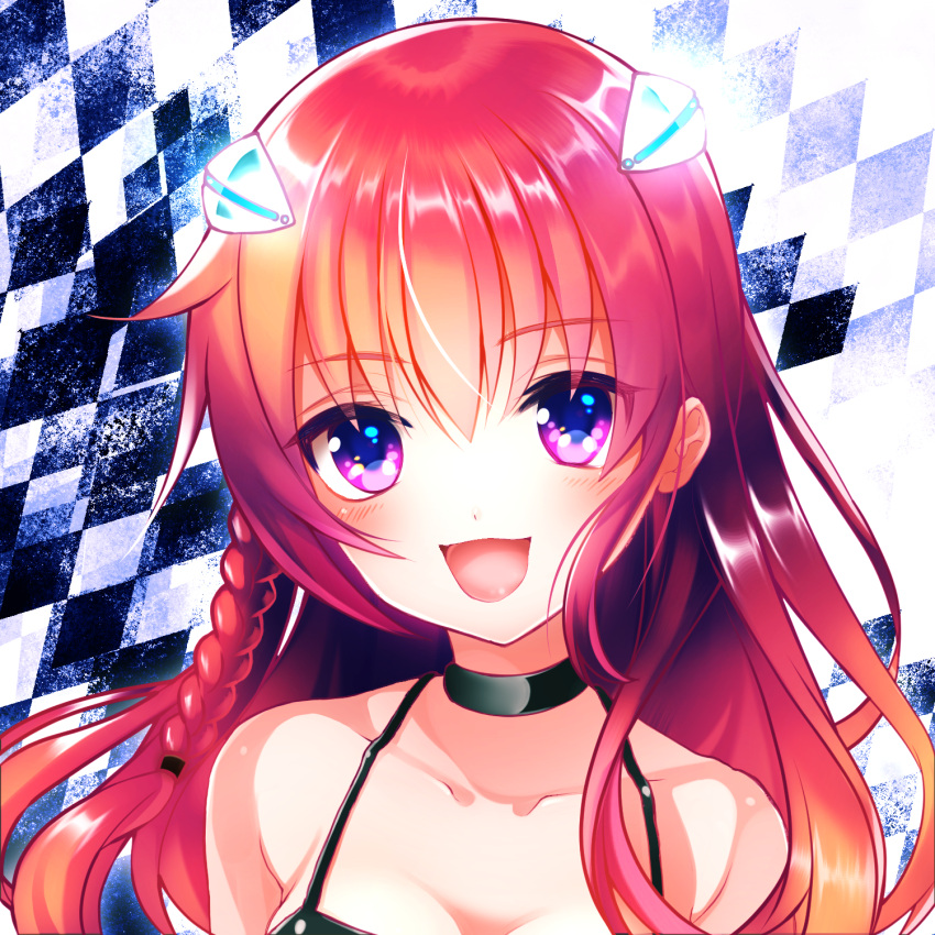 1girl, blush, brown_hair, highres, looking_at_viewer, mofuruo, open_mouth, original