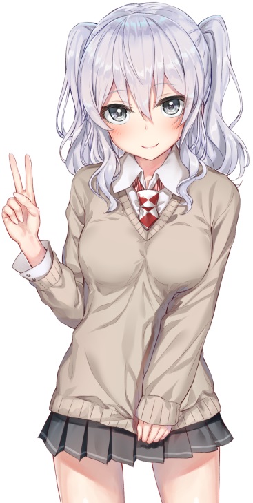 1girl, argyle, argyle_necktie, blush, closed_mouth, collared_shirt, cowboy_shot, eyebrows