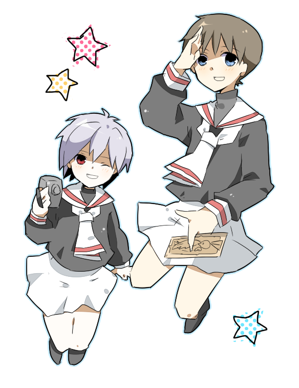 bad_id, camcorder, card_captor_sakura, cardcaptor_sakura, crossdressing, crossdressinging, ikari_shinji, nagisa_kaworu
