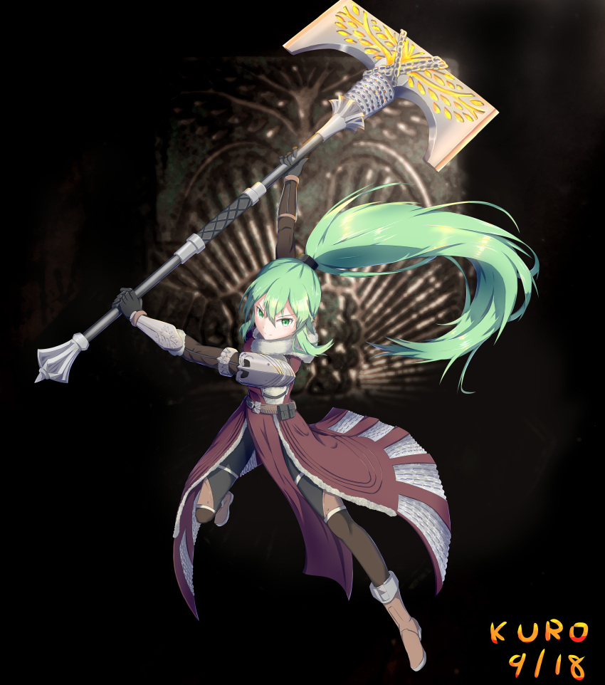 1girl, absurdres, armor, axe, boots, destiny_(game), fur_trim, gauntlets