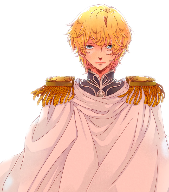 blonde_hair, blue_eyes, calamel, cape, ginga_eiyuu_densetsu, legend_of_the_galactic_heroes, male, poitanu