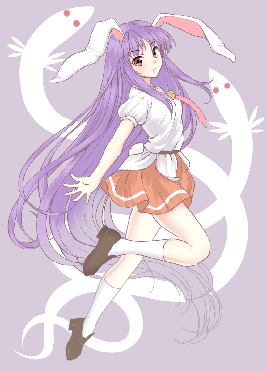 1girl, absurdly_long_hair, animal_ears, brown_shoes, closed_mouth, commentary_request, full_body, highres