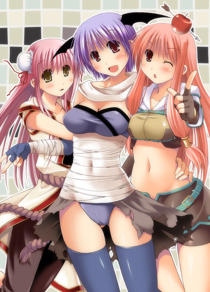 assassin, assassin_(ragnarok_online), blue_hair, blush, champion, fingerless_gloves, gloves, hunter