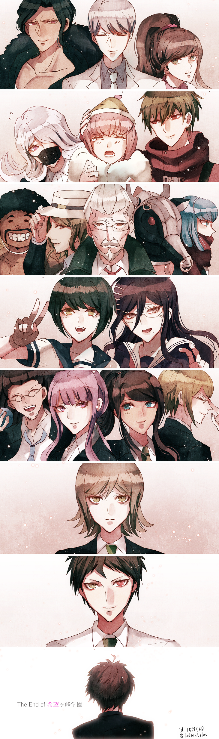 absurdres, andou_ruruka, asahina_aoi, bandai_daisaku, black_hair, blue_eyes, blue_hair, brown_hair