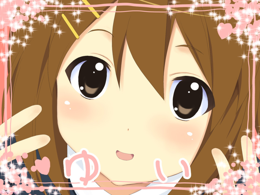1280x960, hair_ornament, hairclip, hirasawa_yui, k-on!, rezel_craft, school_uniform, short_hair