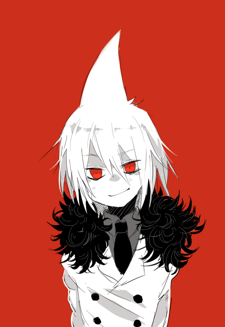 albino, eyes, formal, melone_(melonenbrot), pixiv_sample, red_eyes, shark, suit