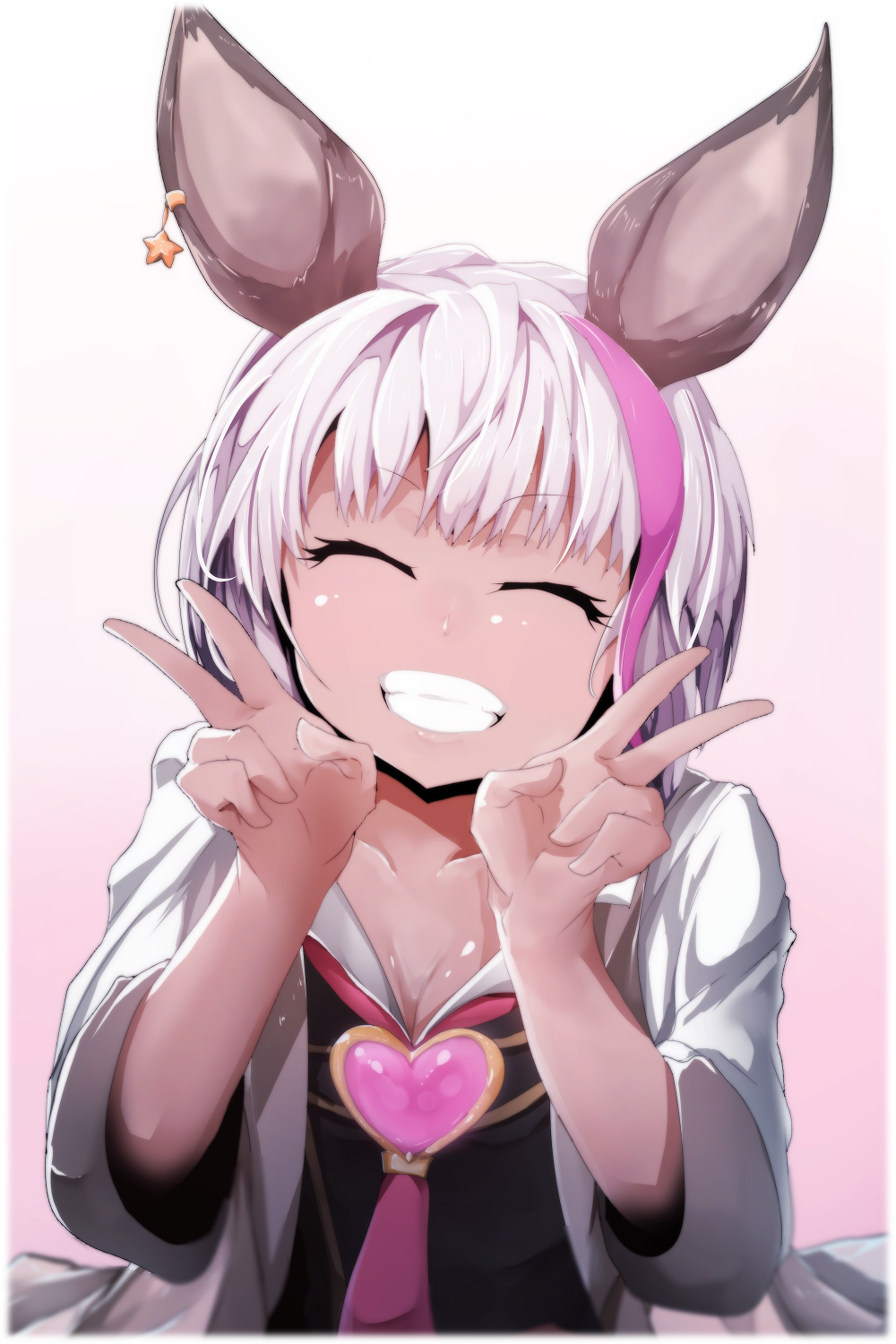 1girl, animal_ears, bangs, blush, breasts, chloe_(granblue_fantasy), cleavage, dark_skin
