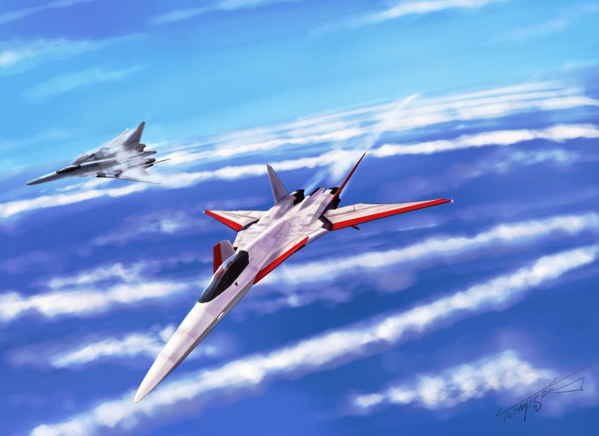 ace_combat, ace_combat_2, aircraft, airplane, clouds, condensation_trail, fighter_jet, highres