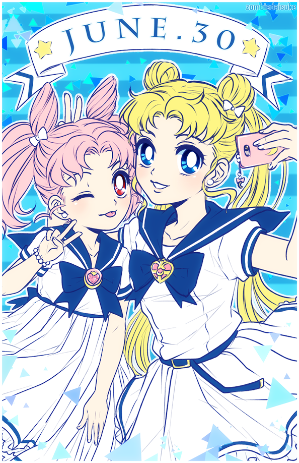2girls, artist_name, bead_bracelet, beads, belt, bishoujo_senshi_sailor_moon, blonde_hair, blue_eyes