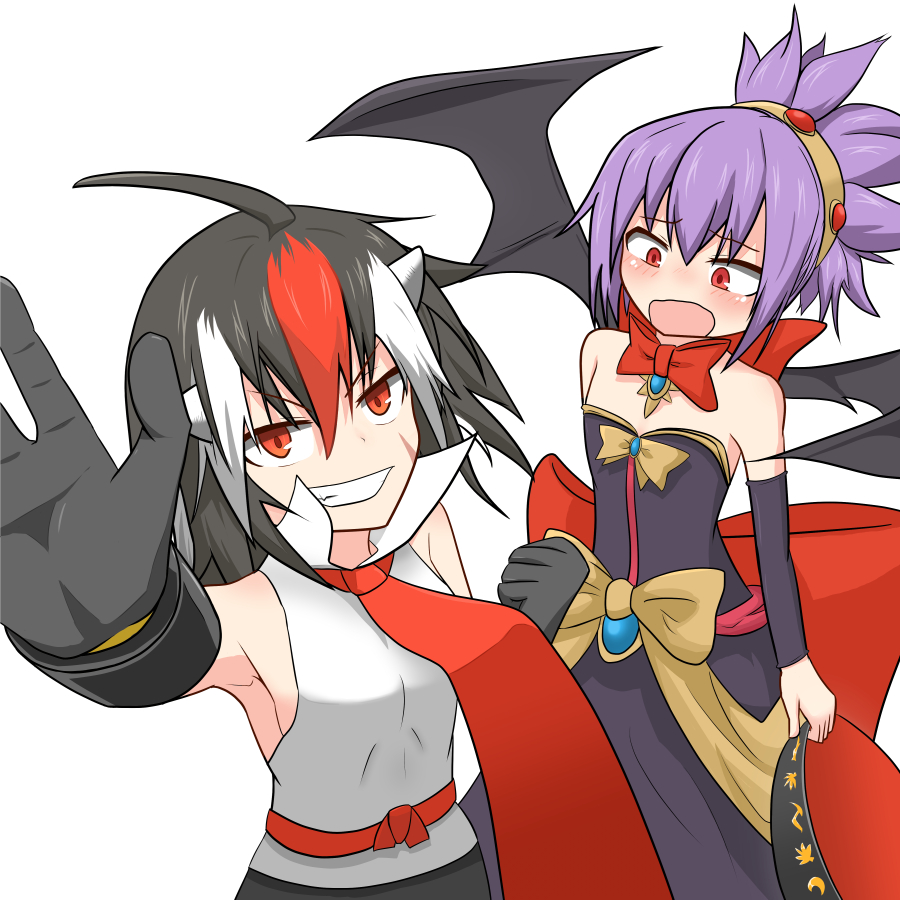 2girls, adell_(disgaea), adell_(disgaea)_(cosplay), cosplay, disgaea, kijin_seija, makai_senki_disgaea_2, mega_yukke