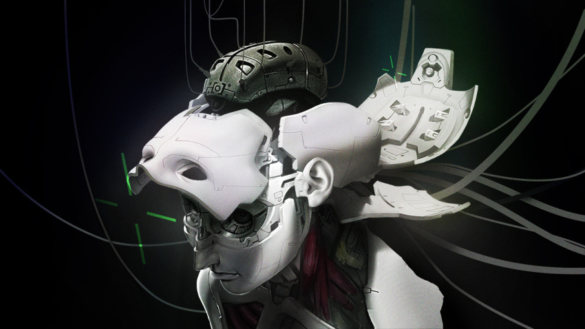 3d, android, assembling, brain, cable, cyberpunk, cyborg, derivative_work
