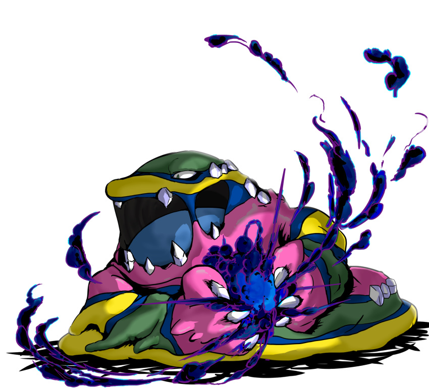 alolan_muk, highres, hikyou_takarasou, muk, no_humans, open_mouth, pokemon, pokemon_(creature)