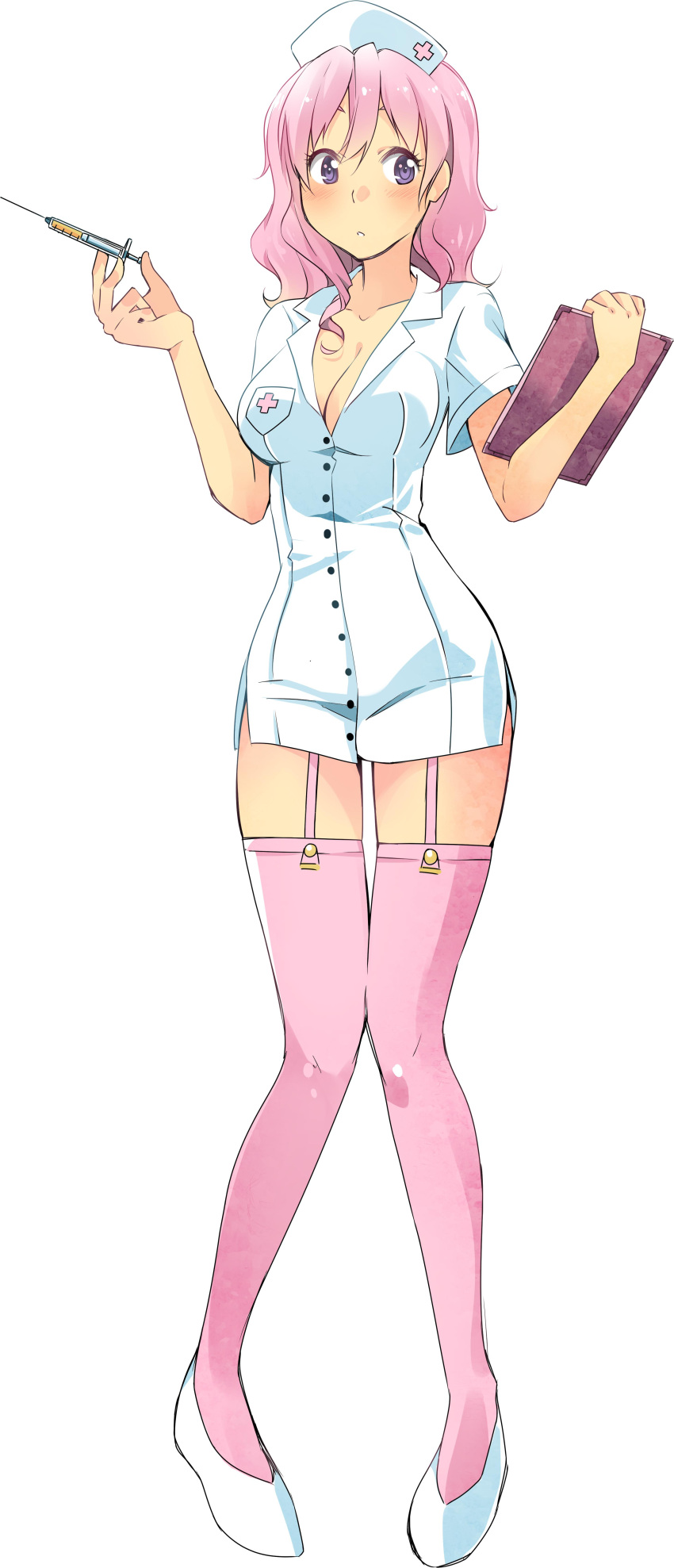 1girl, absurdres, breasts, full_body, hat, highres, joakim_waller, large_breasts