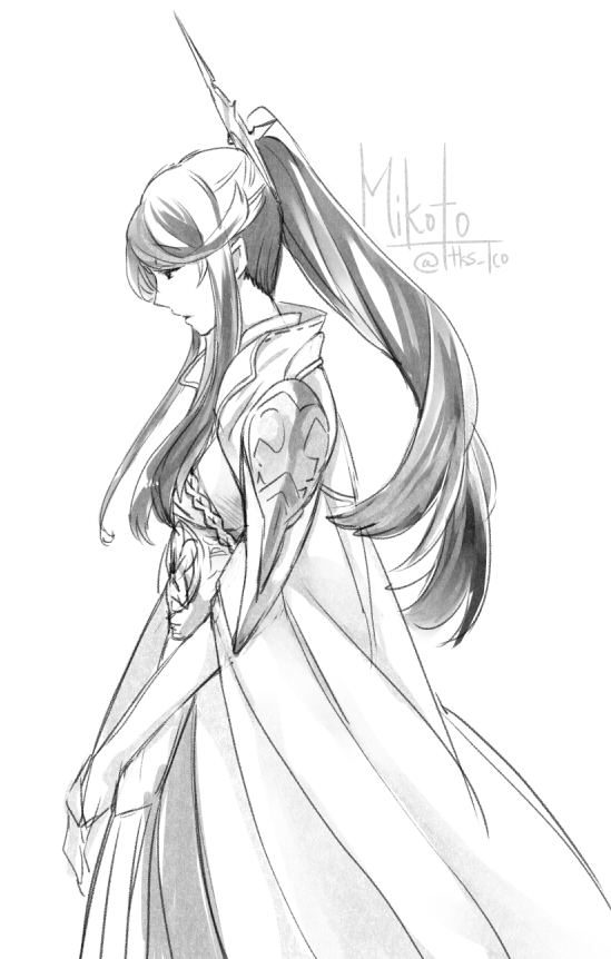 1girl, bangs, dress, fire_emblem, fire_emblem_if, hairband, long_hair, mikoto_(fire_emblem_if)
