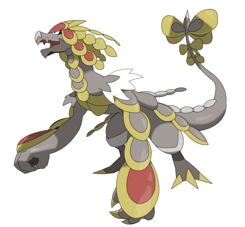 jugemu_(kuitarann), kommo-o, no_humans, open_mouth, pokemon, pokemon_(creature), pokemon_(game), pokemon_sm