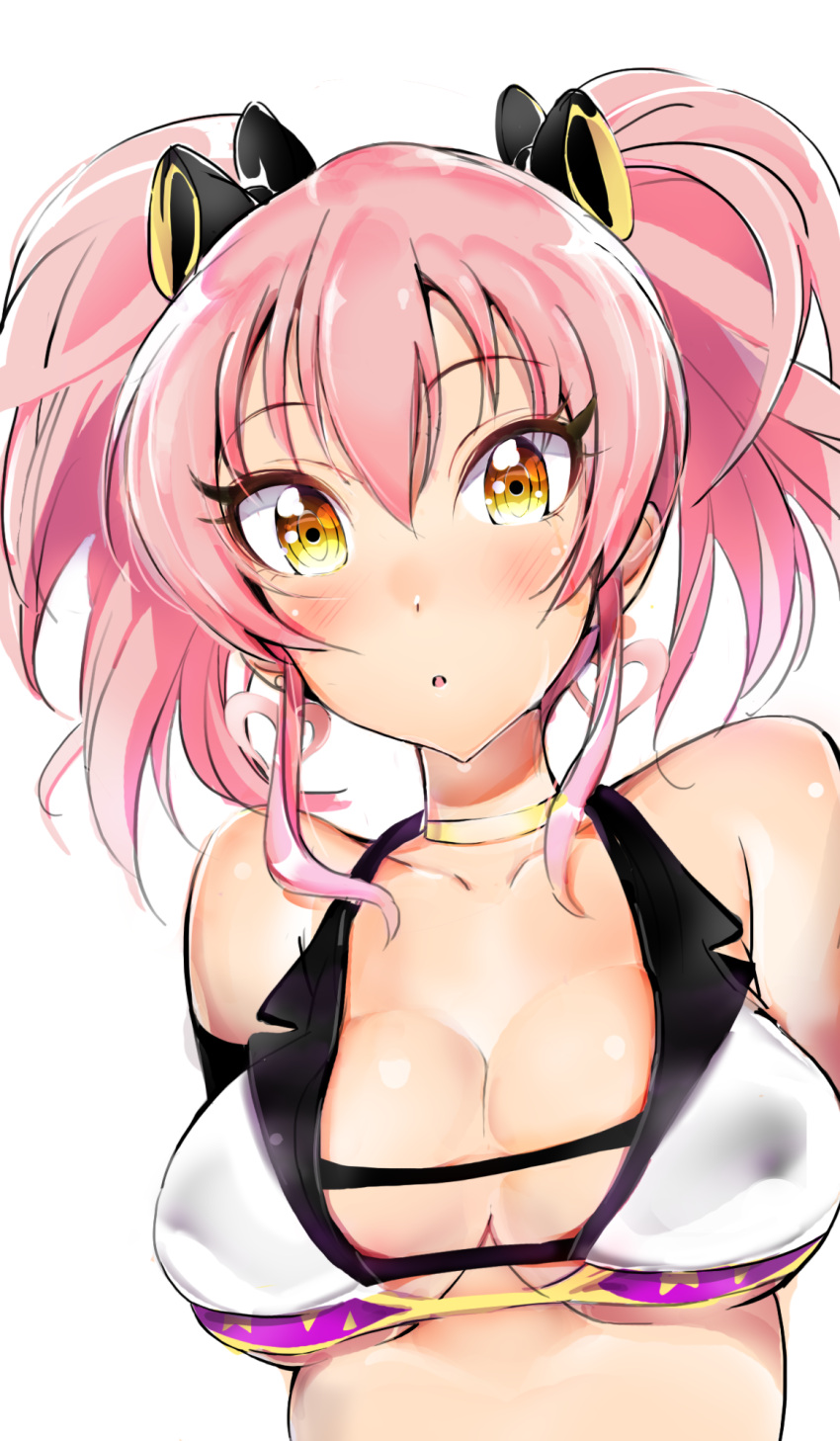 1girl, breasts, cleavage, coda_(simon1995), collarbone, crop_top, highres, idolmaster