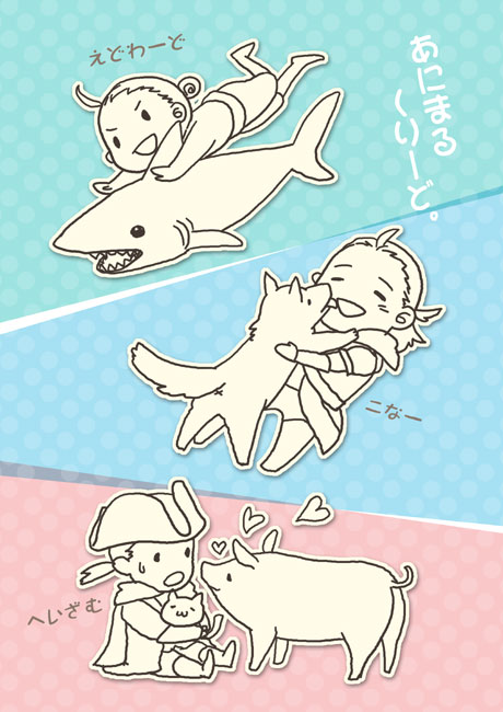 3459ym, ahoge, animal, assassin's_creed_(series), assassin's_creed_iii, assassin's_creed_iv:_black_flag, cat, chibi