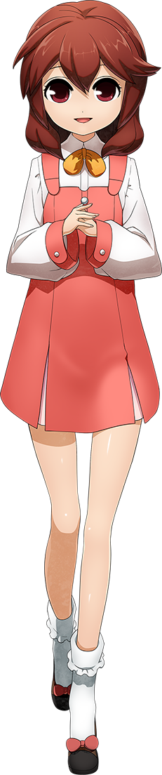 1girl, bow, brown_eyes, brown_hair, child, frilled_legwear, higuchi_konomi, little_sister_(xblaze), long_image, pink, shoe_bow, shoes, socks, tall_image, xblaze, xblaze_lost:_memories