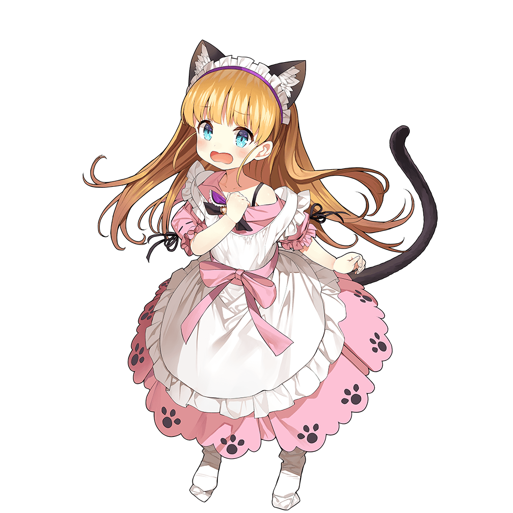 1girl, animal_ears, aqua_eyes, cat_ears, cat_tail, dress, eyebrows, eyebrows_visible_through_hair