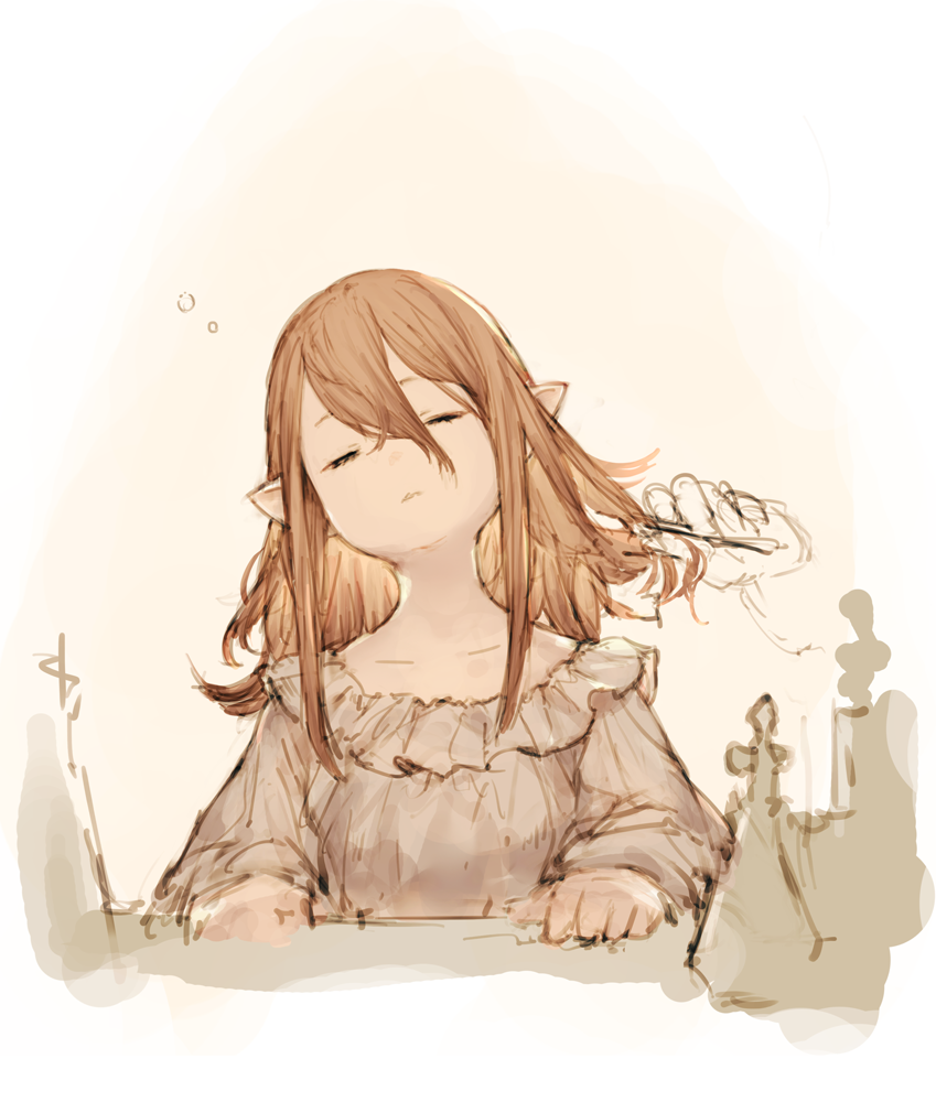 1girl, closed_eyes, closed_mouth, collarbone, final_fantasy, final_fantasy_xiv, hair_between_eyes, hairdressing