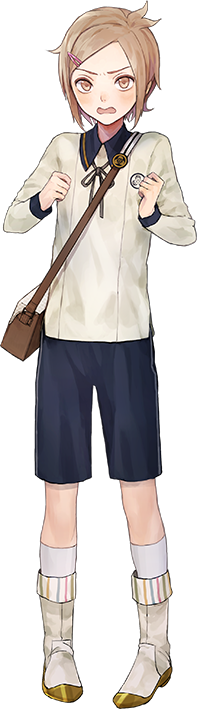 1boy, bag, boots, brown_eyes, brown_hair, hair_ornament, hairclip, houchou_toushirou