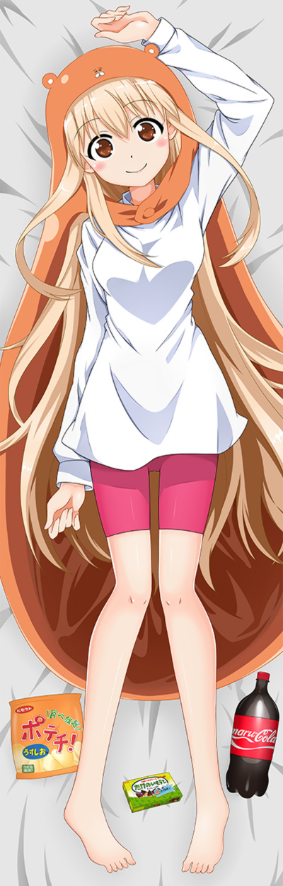 1girl, aikousha_(ico-sha), arm_up, bike_shorts, blonde_hair, blush, brand_name_imitation, brown_eyes