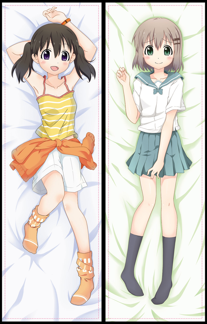 2girls, :d, aikousha_(ico-sha), aqua_skirt, arms_up, black_hair, black_legwear, blush