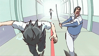 animated_gif, bokken, gif, katana, lowres, masa, masa_(seto_no_hanayome), michishio_nagasumi