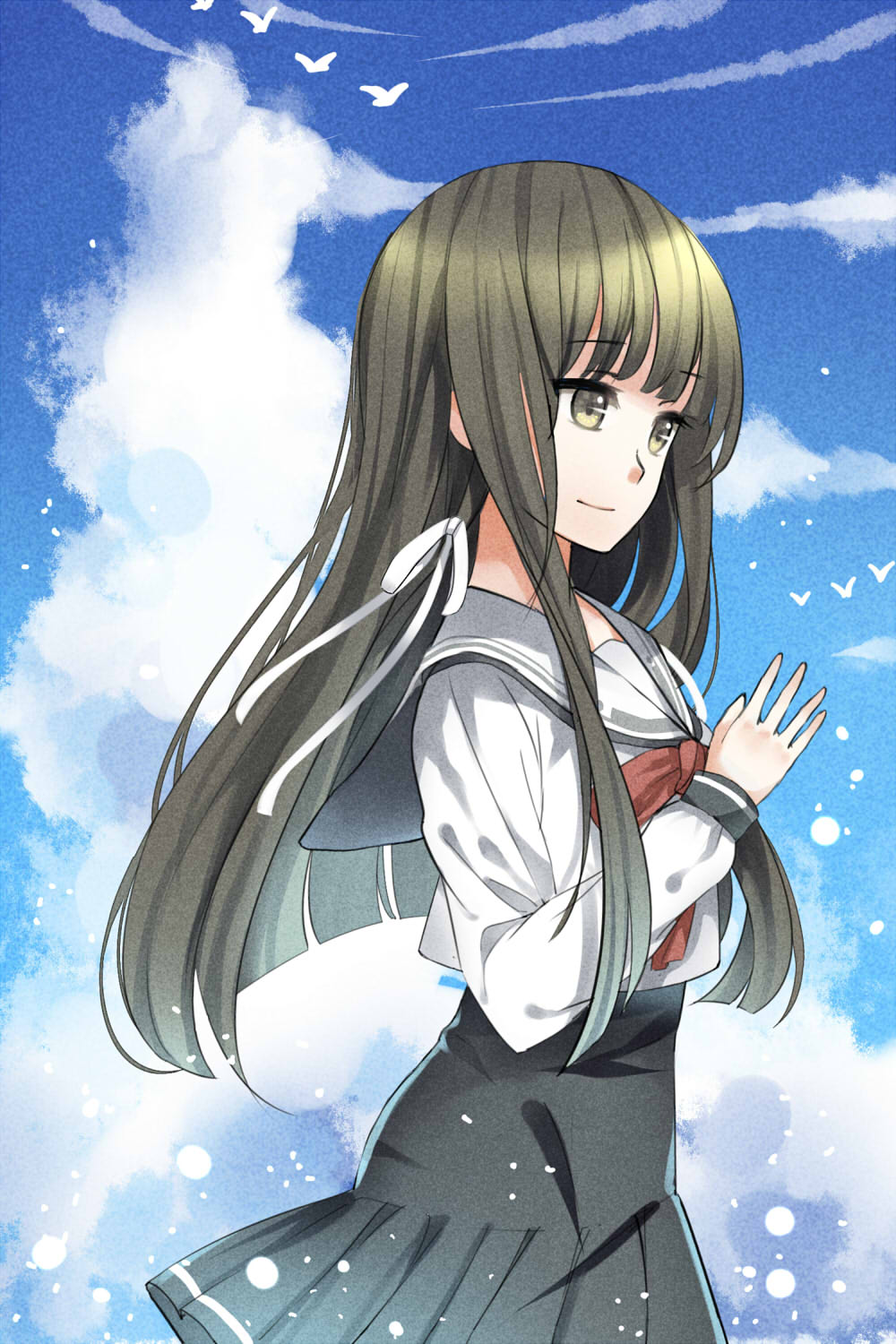 artist_request, black_eyes, black_hair, kuga_mikoto, norn9