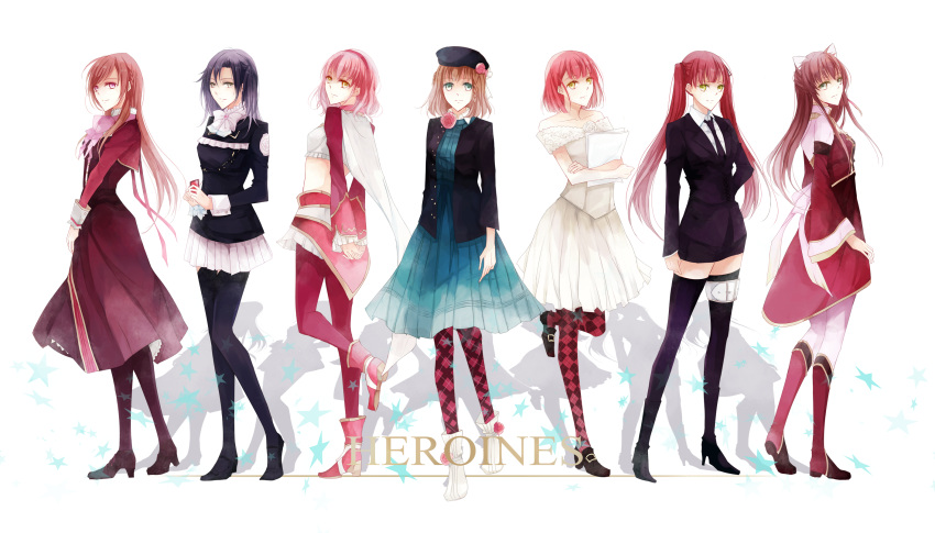 amnesia_(idea_factory), arcana_famiglia, brown_hair, crossover, felicita, glass_heart_princess, green_eyes, hana_awase