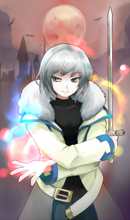akumajo_dracula, bat, belt, blue_eyes, castle, castlevania, castlevania:_aria_of_sorrow, castlevania:_dawn_of_sorrow