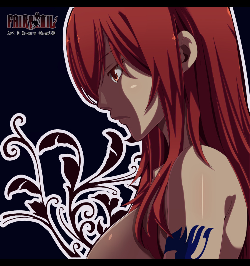 1girl, blush, erza_scarlet, fairy_tail, hair, highres, kozureokami20, long