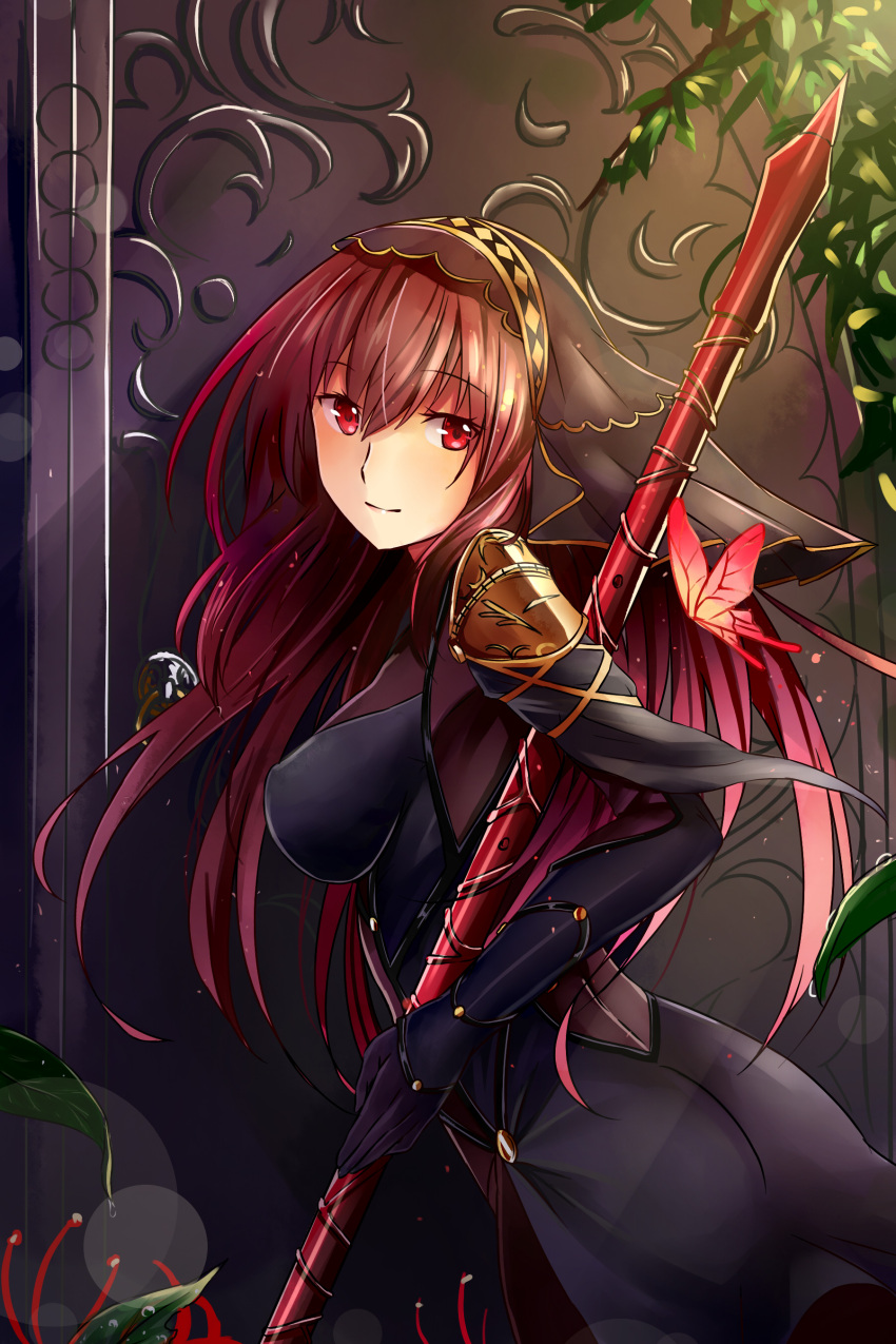 1girl, absurdres, ass, bodysuit, breasts, fate/grand_order, fate_(series), gae_bolg