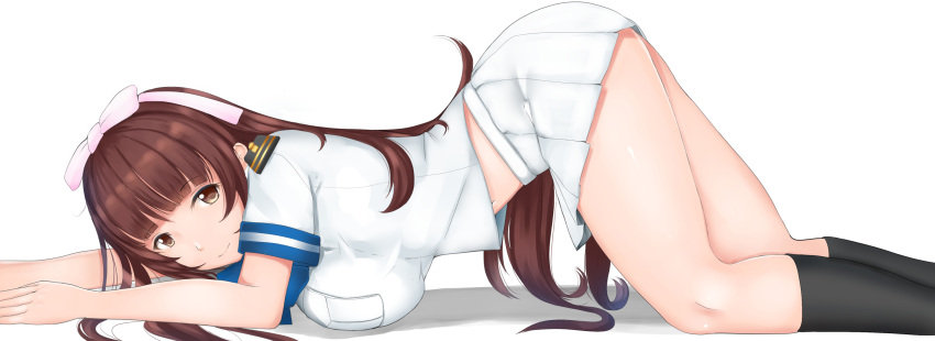 1girl, amaha_kotono, aoki_hagane_no_arpeggio, ass, breast_press, brown_eyes, brown_hair, chiyo_goya