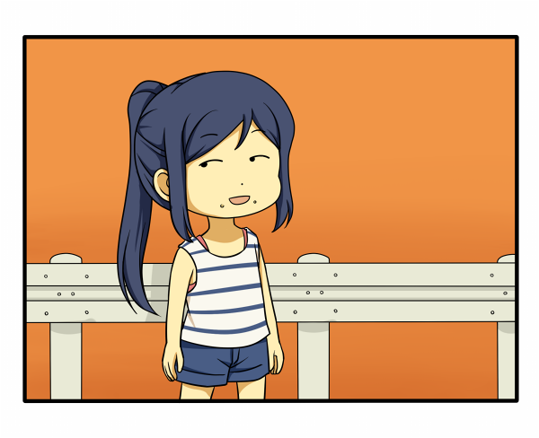 1girl, blue_hair, casual, comic, looking_away, love_live!, love_live!_sunshine!!, matsuura_kanan