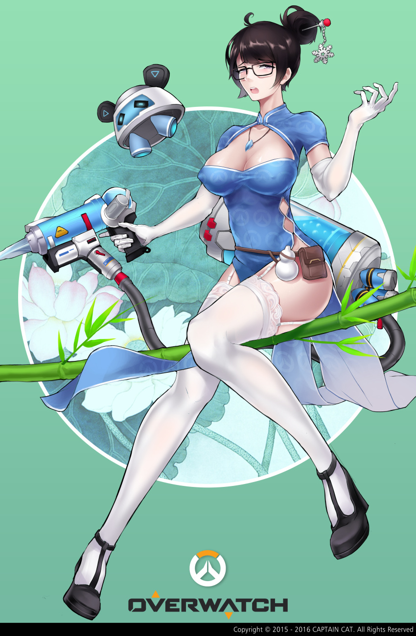 1girl, absurdres, ahoge, alternate_costume, alternate_eye_color, artist_name, bamboo, bangs
