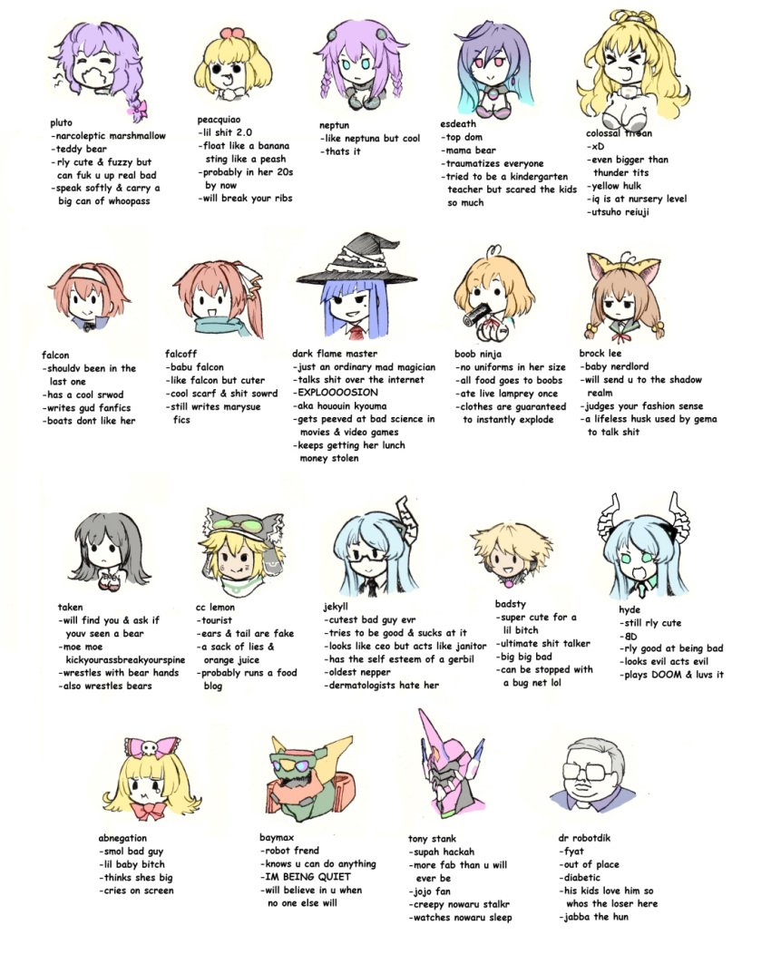 3boys, 6+girls, abness, akudaijin, anonedeath, big_hero_6, breasts, broccoli_(choujigen_game_neptune)